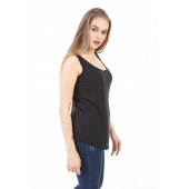Kadın Siyah Askılı Atlet Body T-shirt - 3