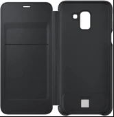 Samsung Galaxy J6 Flip Wallet Cover Kapaklı Cüzdan Kılıf, Siyah EF-WJ600CBEGWW - 5