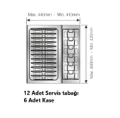 Çekmece Içi Tabaklık Ve Kaselik Düzenleyici (YANDAN 3CM, BOYDAN 6CM KESİLEBİLİR) 44x48 Cm - 2