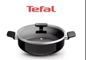 Tefal Resist İntense 26 cm  Kısa  Kapaklı  Karnıyarık Tenceresi Mükemmel Mühürleme - 1