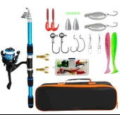 Valkyrie 1.70m Çantalı Tam Takım Balık Olta Seti Kamış Motor Yem Aksesuar Kutusu Dahil - 4
