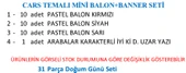 ARABALAR TEMALI MİNİ DOĞUM GÜNÜ SETİ - 3