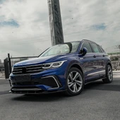 VW Tiguan R Mk2 Facelift 2020+ Marşpiyel Altı Lip / VW Tiguan R-Line Mk2 Facelift 2020+ Marşpiyel Altı Lip (1 Takım) - 4