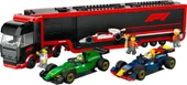 LEGO City 60445 F1 Truck with RB20 and AMR24 F1 Cars - 3