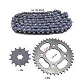 Algaride MOTORSİKLET CUP100 ÖN ARKA DİŞLİ VE ZİNCİR SET - 2