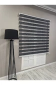 Donatti Bambu Zebra Stor Güneşlik Perde Siyah Gri Kırçıllı - 3