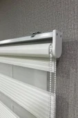 Zebra Stor Perde Geniş Plise Güneşlik Perde Beyaz - 3