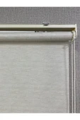 Lüks Güneşlik Düz Stor Perde Krem - 3