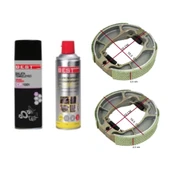 Algaride  Motorsiklet Cup 100 Zincir Yağ Set Balata Buji Bakım Set Mondial Asya Arora Cup 100 Modeller Bakım Seti - 3