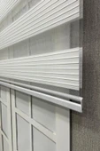 Zebra Stor Perde Geniş Plise Güneşlik Perde Beyaz - 4