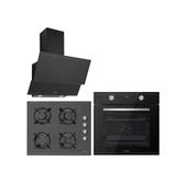 Luno 502B - CS5335B - 3420B Siyah Ankastre Set - 1