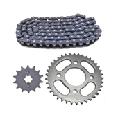 Algaride MOTORSİKLET CG125 ÖN ARKA DİŞLİ VE ZİNCİR SET thumbnail 1