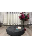Yuvarlak Antrasit Yer Minderi 60x60 - 3