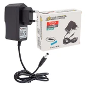 POWERMASTER PM-8118 12 VOLT - 1 AMPER 5.5*2.5 MM UÇLU PLASTİK KASA PRİZ TİPİ ADAPTÖR - 1