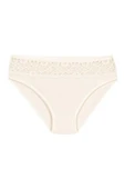 6 Adet Yıldız Bayan Likralı Dantelli Bikini Külot Ekru 3788 - 1