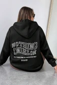 Unisex Nothing Baskılı Sweatshirt - 2
