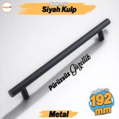 Rosemary Mat Siyah Metal Kulp 192 mm 19.2 Cm Mobilya Mutfak Çekmece Dolap Dolabı Kulpu Kulbu Kulplar - 1