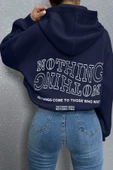 Unisex Nothing Baskılı Sweatshirt - 6