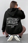 Unisex Nothing Baskılı Sweatshirt - 1