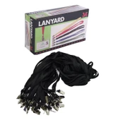 3A Klipsli Yaka Kartı İpi Siyah 150 li Kutu Kod:854 thumbnail 1