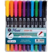 Masis Fineliner Apollo 55 10'Lu Çift Uçlu 1.0Mm-0.4 Mm. - 1