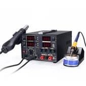 WELLHISE YIHUA 853D 30V 5A Güç Kaynaklı Sıcak Hava Üflemeli Havya İstasyonu - 2