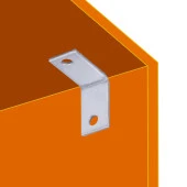 Mobilya Dolap Köşe Bağlantı Sabitleme L Demir Gönye 25x25x15 mm (10 ADET) - 3