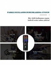 WellSound A6S-B Profesyonel Uzaktan Eğitim-Yayıncı Mikrofon Seti Işıklı - 7