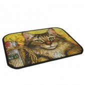 Resimli Lux Kedi Kumu Toplama Paspası 60*45 cm - 1