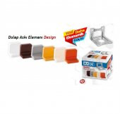 MADE DOLAP ASKI ELEMANI KAHVE   250 ADET - 1