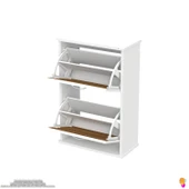 Modilayn UMAY Asma Kapı Önü 52x 78 x26 cm’ lik 2 Düşer Kapak 4 Göz Bölmeli Ayakkabılık - 7