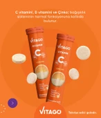 2li- Vitago C Vitamini, D Vitamini, Çinko 20li Efervesan Tablet - 2