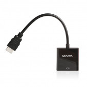 Dark HDMI to VGA Dijital - Analog Monitör Çevirici Dönüştürücü (DK-HD-AHDMIXVGA4) - 2