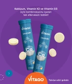 2li Paket-Vitago Kalsiyum, D3, K2 Vitamini İçeren Efervesan Tablet - 3