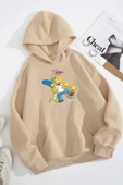 Unisex Oversize Çılgın Aile Baskılı Sweatshirt thumbnail 3