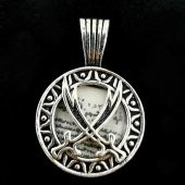 Zülfikar Kılıç Figürlü Dualı 925 Ayar Gümüş Cevşen Ucu thumbnail 4