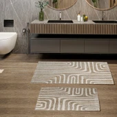 Schafer Home Sue 2 li Pamuk Floş Banyo Paspası-Gri - 1