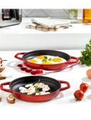 Schafer Guss Chef Döküm Sahan Çift Kulplu 19Cm-1 Parça-Kırmızı - 1