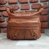 Bayan Çapraz Omuz Çantası Taba Gvn-0094 - 2