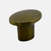 Avcı Antik Sarı Kulp Düğme Tek Vidalı Çekmece Mutfak Mobilya Dolabı Dolap Kulpu Kulbu Metal Kulpları thumbnail 6