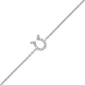 18 Ayar Altın Pırlanta Nal Bileklik 48550-4 - 1