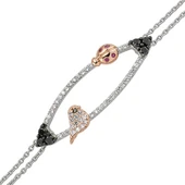 18 Ayar Altın Pırlanta Uğur Böceği Bileklik 48551-4 - 1