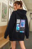 Unisex Oversize DAWN Baskılı Sweatshirt thumbnail 1