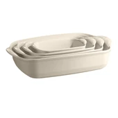 Emile Henry Fırın Kabı Dikdörtgen 36 x 23,5 cm Ekru/Clay - 5