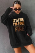 Unisex Oversize Fine Baskılı Sweatshirt thumbnail 1