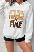 Unisex Oversize Fine Baskılı Sweatshirt thumbnail 3
