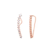 Sıra Taş Kıkırdak Gümüş Küpe GMS676 - 1