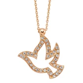 18 Ayar Altın Pırlanta Güvercin Kolye K47225-3 - 1