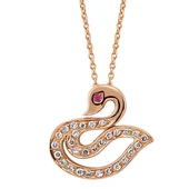 18 Ayar Altın Pırlanta Kuğu Kolye K10006 - 1