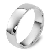 Harem Altın 6 mm Oval Klasik Alyans KLA18 - 1